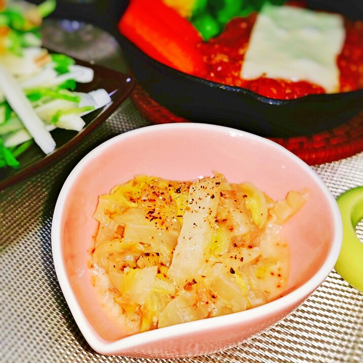 見かけによらずビックリ美味しい♪白菜の豆乳煮